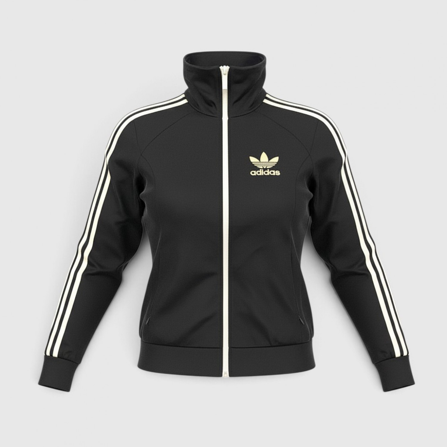 Adidas Originals Γυναικεία Μαύρη Ζακέτα Φόρμας / Pre Owned